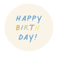 Happy Birthday Celebration Sticker by softspot.baby