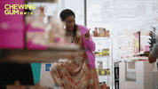 michaela coel finger guns GIF by Chewing Gum Gifs