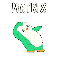 The Matrix Penguin Sticker by Abster