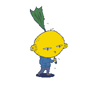 Lemon Umbrella Sticker