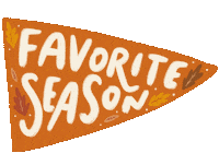 Fall Flag Sticker by littleevergreenco