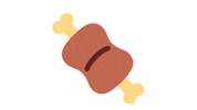 emojivid food emoji emojivid meatonbone Sticker