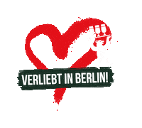 Verliebt In Berlin Heart Sticker by Berliner Pilsner