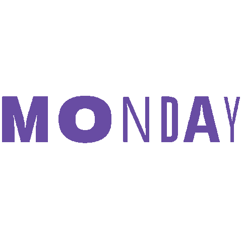 Monday Typography Sticker by Hi-TiDE™