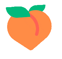 Jump Peach Sticker by WE LIKE YOU
