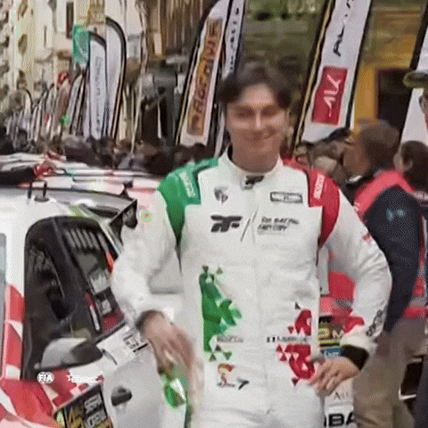 Motorsport Hello GIF by FIA European Rally Championship