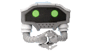 Robot Awww Sticker by El Presidente