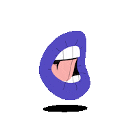 Bored Big Mouth Sticker