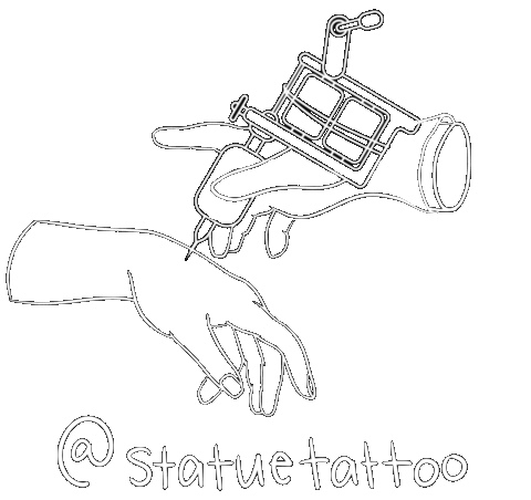 Michellelafille Sticker by Statue Tattoo