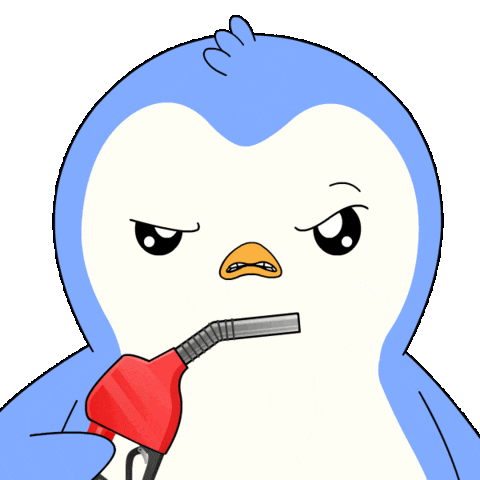 Penguin Gas Sticker by Pudgy Penguins