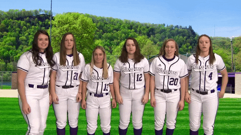 Warriors Softball GIF by WinonaStateATH