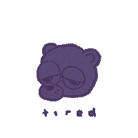 Sad Worn Out Sticker