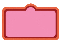 Pink Orange Sticker