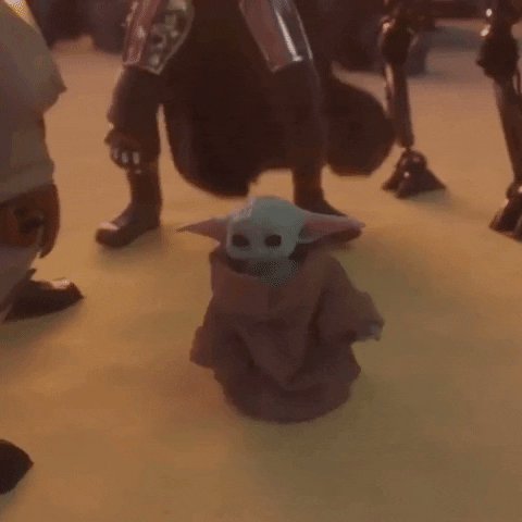 Baby Yoda Happy Dance GIF by DAM