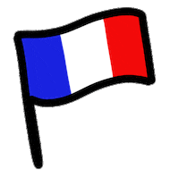 France Francais Sticker