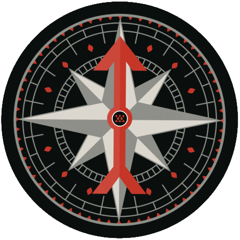Compass Sticker by Breeo