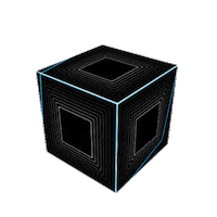 3D Cube Sticker by deadmau5