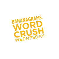 bananagramsinc word banana wednesday wcw Sticker