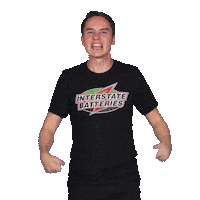 Celebrating Lets Go Sticker by Interstate Batteries