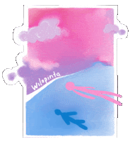 wilooo pink water beach chill Sticker