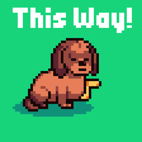 Come This Way GIF by Abstract HotDogs