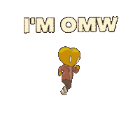 On My Way Running Sticker by LT3 Creations