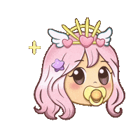 BuildsByStar heart girl pink kawaii Sticker