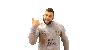 hcbkarvina celebrate phone handball call me Sticker