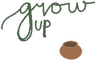 Grow Up Time Sticker
