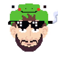 Ivicam pixelart swag frog ivicam Sticker