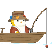 Go Fish Penguin Sticker by Pudgy Penguins