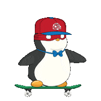 Skate Skating Sticker by Pudgy Penguins