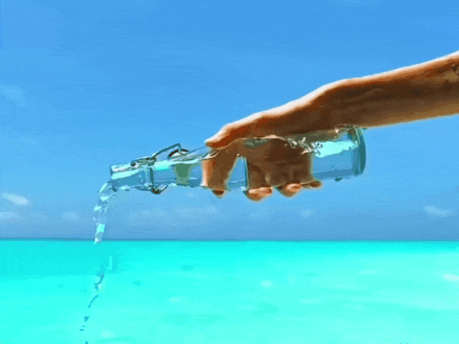 Ocean Pouring Water GIF