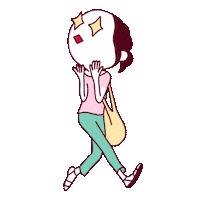 Happy Girl Sticker