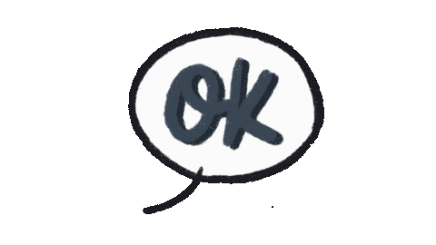 Speech Bubble Ok Sticker