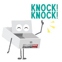 Knock Knock Hello Sticker by mySAFEBOX
