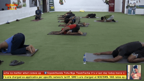 BigBrotherNaija giphyupload yoga zen stretching GIF