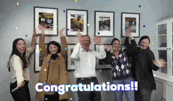 Congratulations GIF by thechriskennedyteam