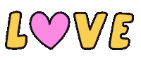 Happy Love You Sticker by Nora Fikse
