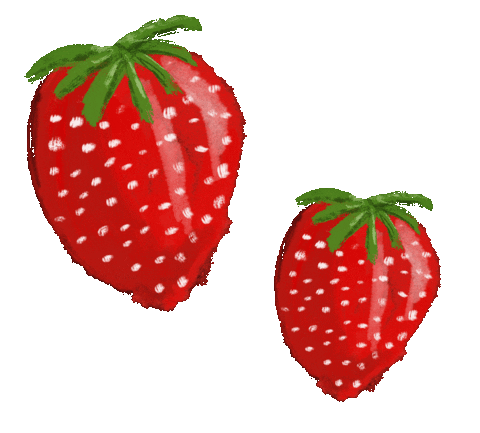 Strawberry Sticker by iriskristen
