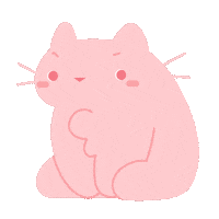 rasberrijam cat what pink confused Sticker