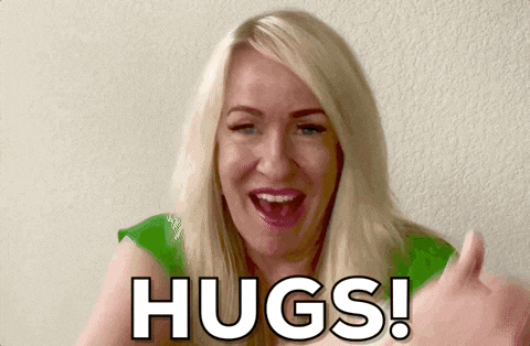 Hugs Give A Hug GIF by Vikki Downey