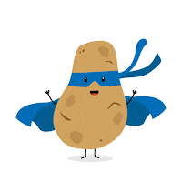Heroes Potatoe Sticker by Studiwerk Hannover