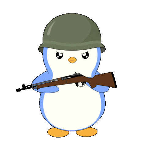 Saluting United States Sticker by Pudgy Penguins