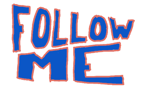 Media Follow Sticker by Bent Rushmore
