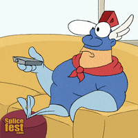 Splicefest tv bored waiting relaxing GIF