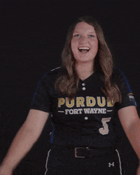Happy Softball GIF by Purdue Fort Wayne Athletics