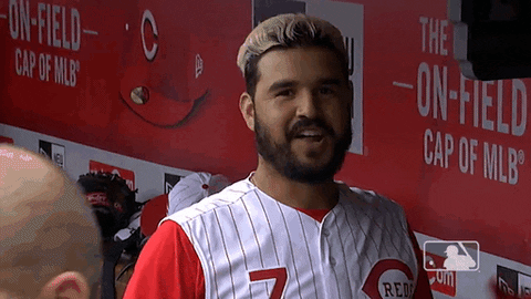 Eugenio Suarez Heart GIF by Cincinnati Reds