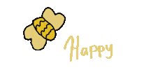 Lenajarts happy yellow bee busy Sticker
