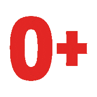 Blood O Sticker by Australian Red Cross Lifeblood